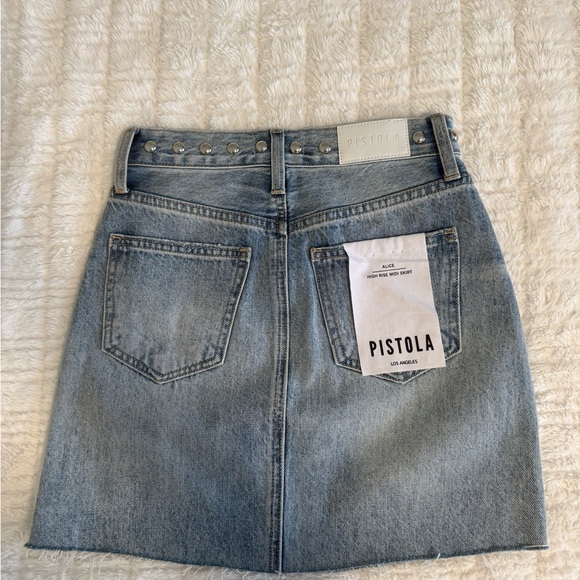 PISTOLA Alice High Rise Mini Skirt, Studded, NEW WITH TAGS - Picture 2 of 4